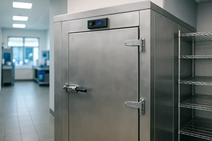 High-quality commercial refrigeration units in a business setting, showcasing preventive maintenance importance for food safety and efficiency in Cambridge, MA.